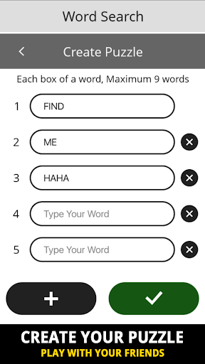 Word Search - Gameplay image of android game