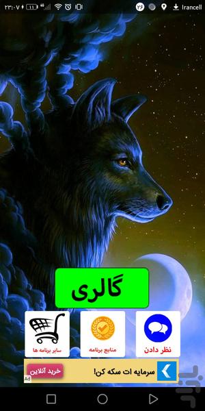 پس زمینه گرگ(والپیپر گرگی) - Image screenshot of android app