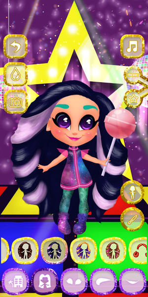 Candy Hair Salon - Doll Games - Gameplay image of android game