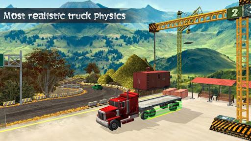 Truck Driving Uphill Simulator - Gameplay image of android game