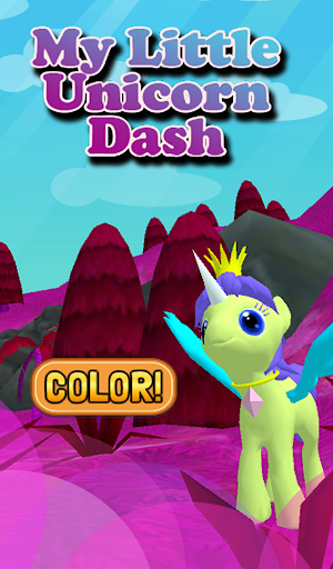 My Little Unicorn Dash 3D HD - Gameplay image of android game