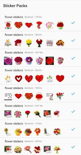 Stickers Roses collection - WAStickerApps - عکس برنامه موبایلی اندروید