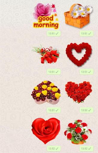 Stickers Roses collection - WAStickerApps - عکس برنامه موبایلی اندروید