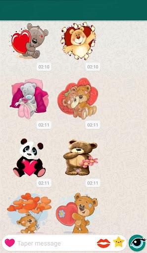 WAStickerApps - Teddy Bear Stickers - Image screenshot of android app