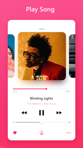 Music Player style iOS 14 - Image screenshot of android app