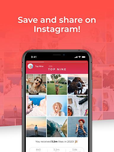 Top Nine for Instagram - Best of 2020 - عکس برنامه موبایلی اندروید