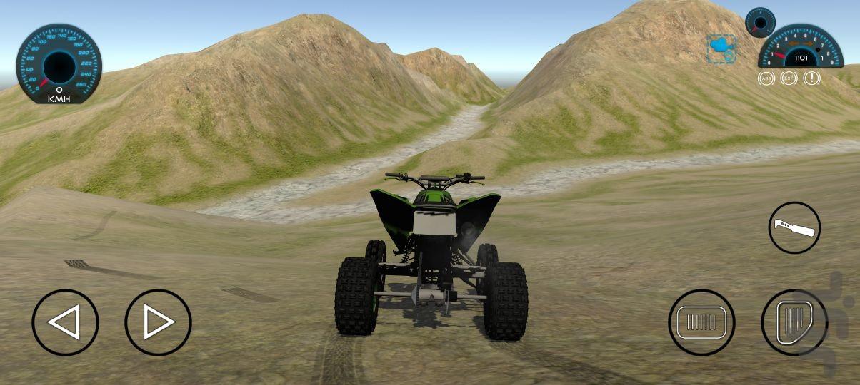 بازی موتور چهارچرخ آفرودی - Gameplay image of android game