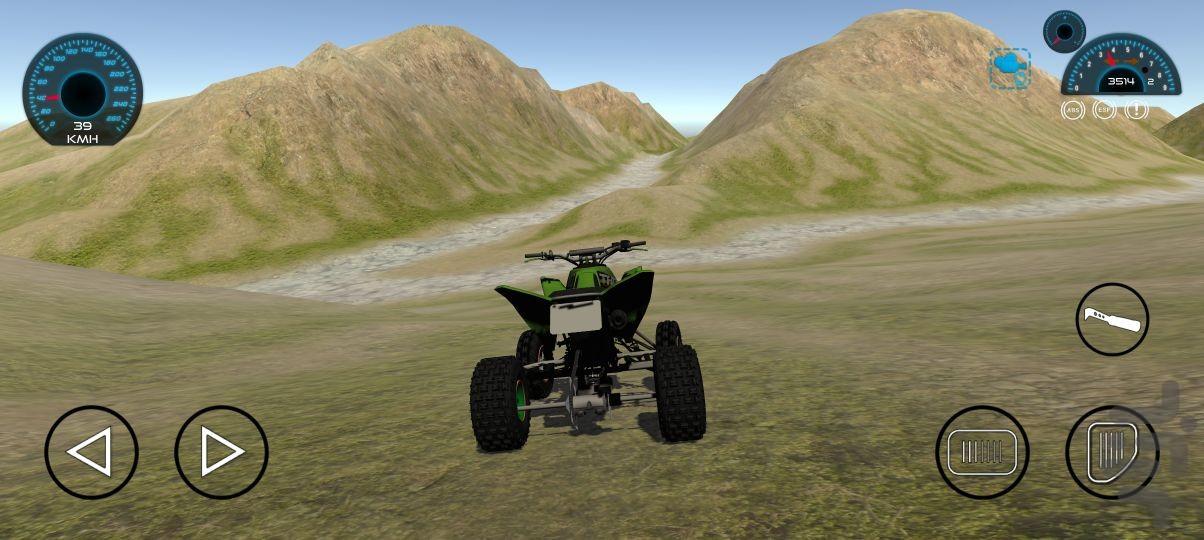 بازی موتور چهارچرخ آفرودی - Gameplay image of android game