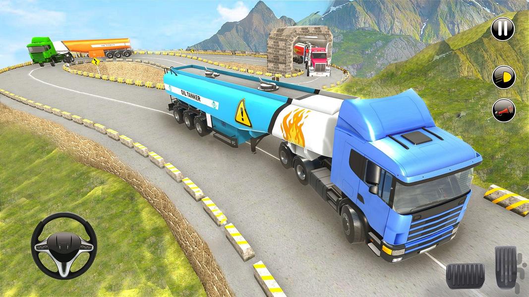 بازی ماشین راننده تریلی - عکس بازی موبایلی اندروید