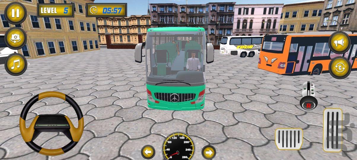 ماشین بازی راننده اتوبوس - Gameplay image of android game