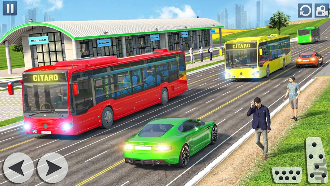رانندگی با اتوبوس - Gameplay image of android game