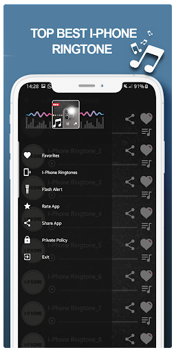 Phone Flash iphone Ringtones - Image screenshot of android app