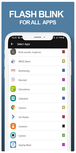 Phone Flash iphone Ringtones - Image screenshot of android app