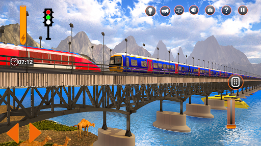 Train Simulator Driving Uphill Train Game - عکس بازی موبایلی اندروید