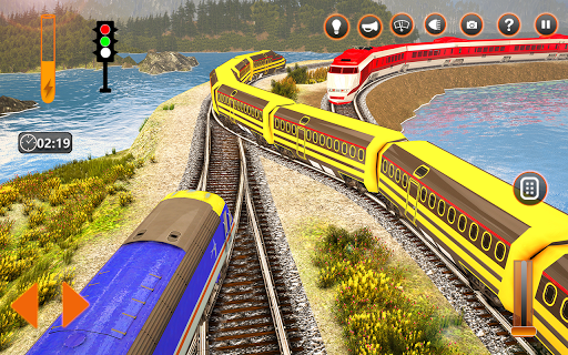 Train Simulator Driving Uphill Train Game - Gameplay image of android game