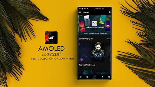 AMOLED Wallpapers 4K - AUTO Wallpaper Changer - Image screenshot of android app