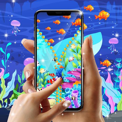 Fish zipper lock screen - عکس برنامه موبایلی اندروید