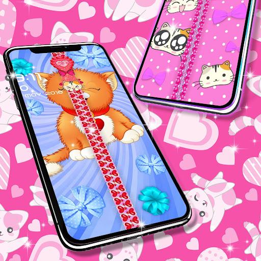 Kitty lock screen - عکس برنامه موبایلی اندروید