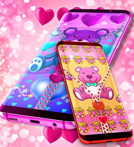 Teddy bear zip locker - Image screenshot of android app