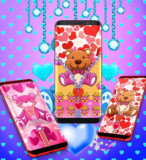 Teddy bear zip locker - عکس برنامه موبایلی اندروید