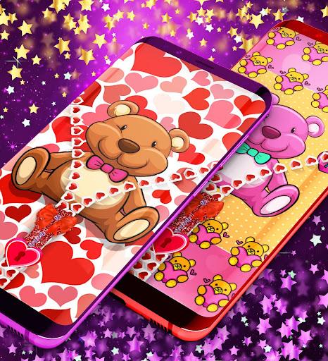 Teddy bear zip locker - Image screenshot of android app