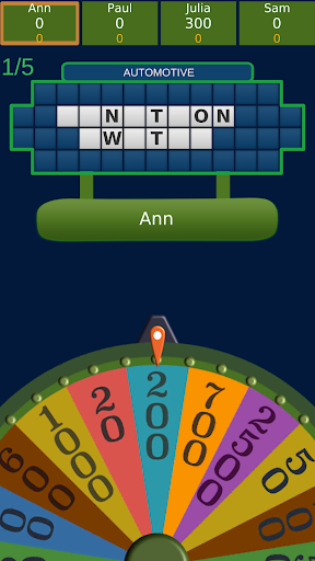 Word Fortune Wheel of Phrases - Gameplay image of android game