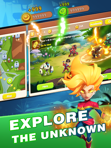 Idle Battles:Heroes vs Zombies - عکس بازی موبایلی اندروید