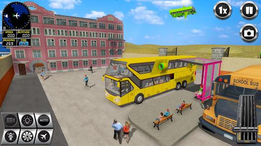Flying Bus Simulator Bus Games - عکس بازی موبایلی اندروید