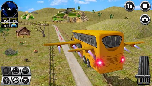 Flying Bus Simulator Bus Games - عکس بازی موبایلی اندروید