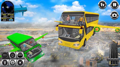 Flying Bus Simulator Bus Games - عکس بازی موبایلی اندروید