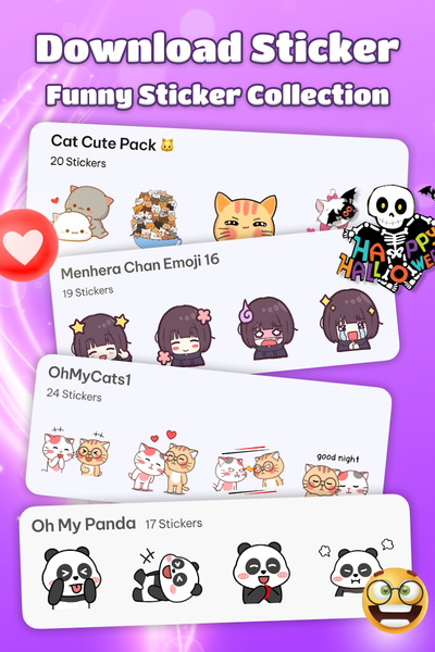 Sticker Fun & Emoji Maker - عکس برنامه موبایلی اندروید