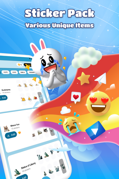 Sticker Fun & Emoji Maker - عکس برنامه موبایلی اندروید