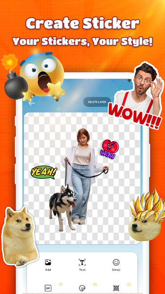 Sticker Fun & Emoji Maker - عکس برنامه موبایلی اندروید