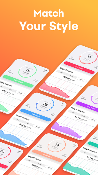 Weight Tracker, BMI Calculator - عکس برنامه موبایلی اندروید