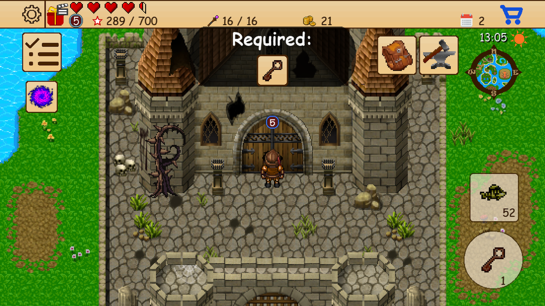 Survival RPG: Pirate Adventure - Gameplay image of android game