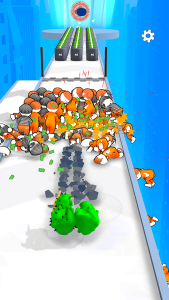 Superhero Hand Run - Gameplay image of android game