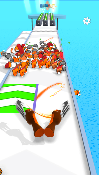 Superhero Hand Run - Gameplay image of android game