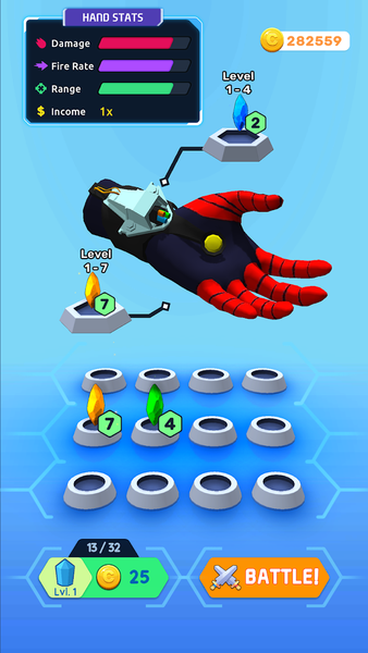 Superhero Hand Run - Gameplay image of android game