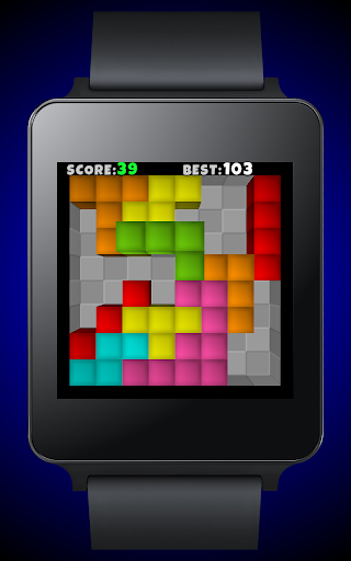 TetroCrate 3D for Android Wear - Gameplay image of android game