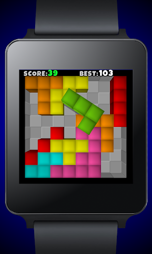 TetroCrate 3D for Android Wear - Gameplay image of android game