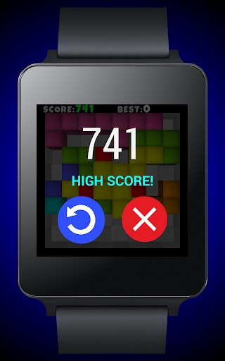 TetroCrate 3D for Android Wear - Gameplay image of android game
