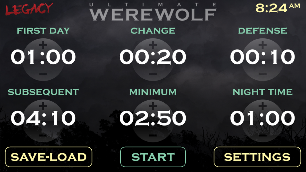 Ultimate Werewolf Timer - عکس برنامه موبایلی اندروید