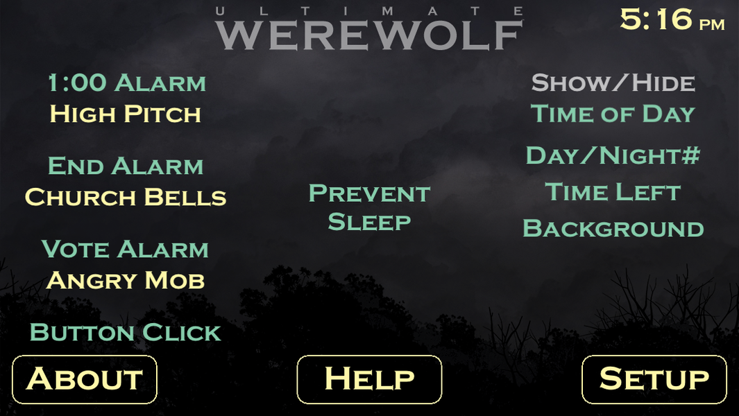 Ultimate Werewolf Timer - عکس برنامه موبایلی اندروید