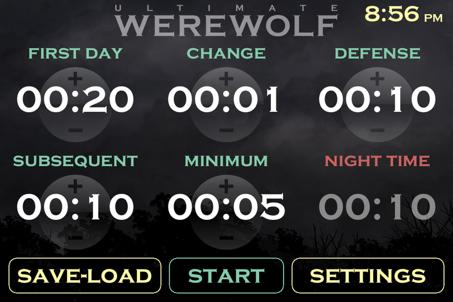Ultimate Werewolf Timer - عکس برنامه موبایلی اندروید