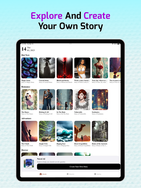 AI Story Generator Novel Maker - Image screenshot of android app