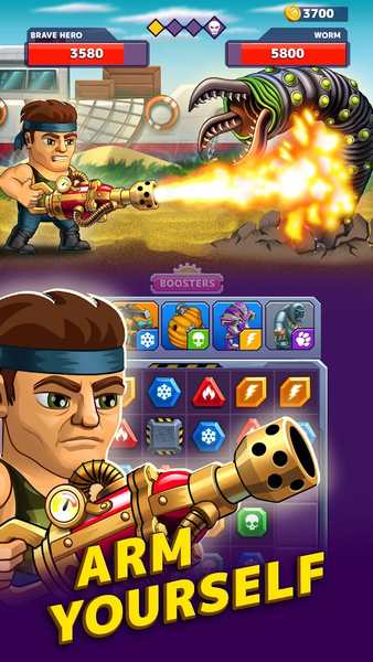 Battle Lines: Puzzle Fighter - Gameplay image of android game