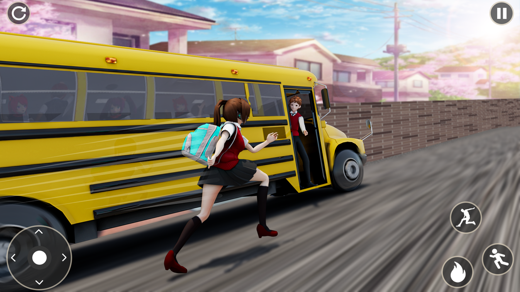 Anime High School Girl Life 3D - Gameplay image of android game