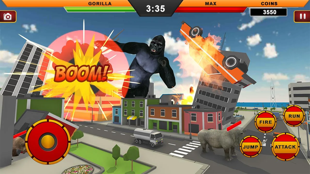 Gorilla City Rampage: Gorilla - عکس برنامه موبایلی اندروید