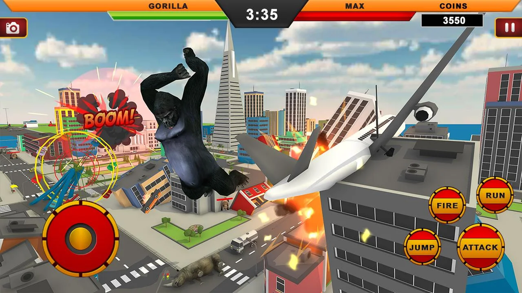 Gorilla City Rampage: Gorilla - عکس برنامه موبایلی اندروید