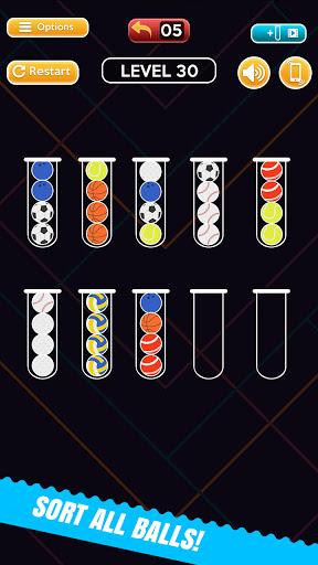 Bubble Ball Sort Fun Puzzle - Image screenshot of android app